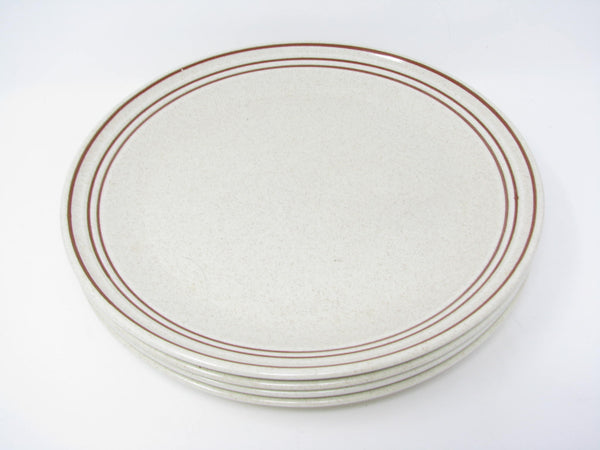 edgebrookhouse - Vintage Royal Doulton Nutmeg Speckled Earthenware Dinner Plates - 4 Pieces