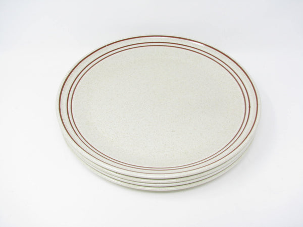 edgebrookhouse - Vintage Royal Doulton Nutmeg Speckled Earthenware Dinner Plates - 4 Pieces