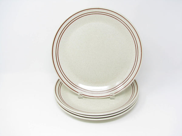 edgebrookhouse - Vintage Royal Doulton Nutmeg Speckled Earthenware Dinner Plates - 4 Pieces