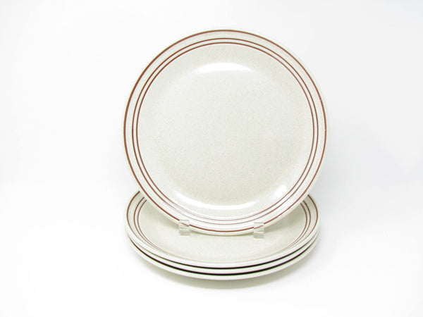edgebrookhouse - Vintage Royal Doulton Nutmeg Speckled Earthenware Dinner Plates - 4 Pieces