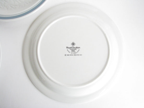 edgebrookhouse - Vintage Royal Doulton Tracery Mist Salad Plates - Set of 4