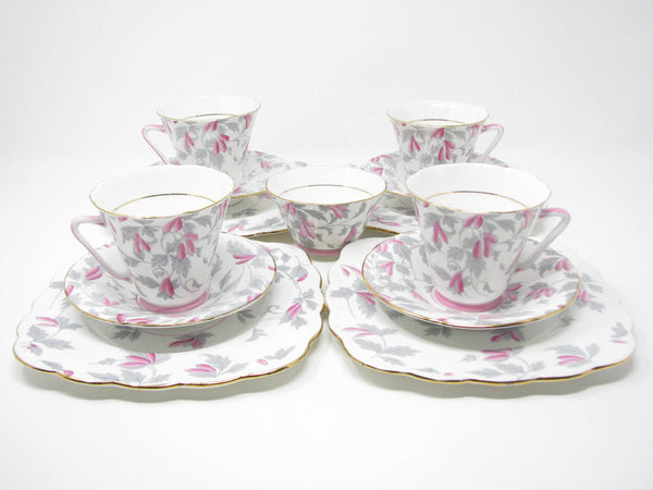 edgebrookhouse - Vintage Royal Grafton England Fine Bone China Ashley Tea Set - 13 Pieces