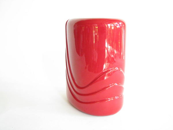 edgebrookhouse - Vintage Royal Haeger Art Deco Style Bright Lava Red Planter or Vase