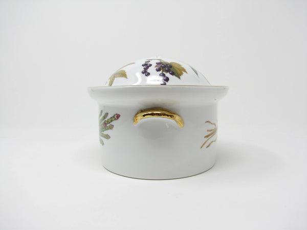 edgebrookhouse - Vintage Royal Worcester Evesham Gold Lidded Casserole with Flat Handle
