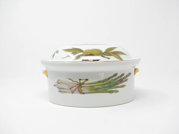 edgebrookhouse - Vintage Royal Worcester Evesham Gold Lidded Casserole with Flat Handle