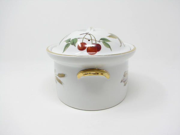 edgebrookhouse - Vintage Royal Worcester Evesham Gold Lidded Casserole with Flat Handle