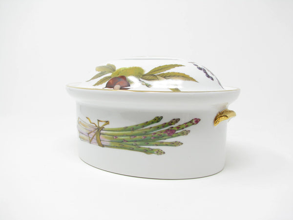edgebrookhouse - Vintage Royal Worcester Evesham Gold Lidded Casserole with Flat Handle