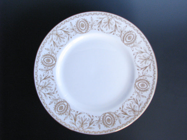 edgebrookhouse - Vintage Royal Worcester Pompadour Gold and White Bread Plates - Set of 12
