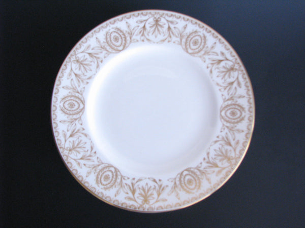 edgebrookhouse - Vintage Royal Worcester Pompadour Gold and White Salad Plates- Set of 12