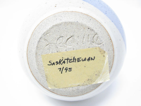 edgebrookhouse - Vintage Saskatechewan Studio Pottery Vase Signed by Artist
