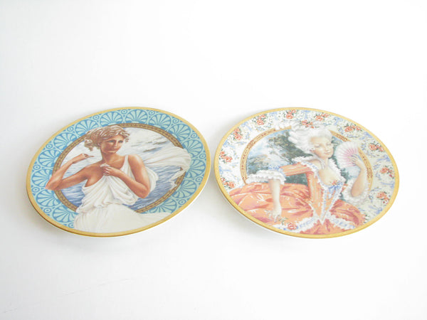 edgebrookhouse - Vintage Set of Oleg Cassini Pickard China The Most Beautiful Women of All Time Decorative Plates - 2 Pieces