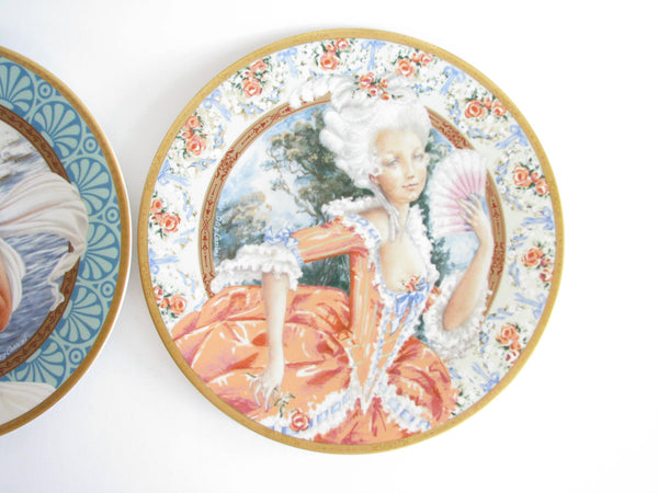 edgebrookhouse - Vintage Set of Oleg Cassini Pickard China The Most Beautiful Women of All Time Decorative Plates - 2 Pieces