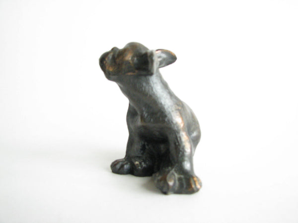 edgebrookhouse - Vintage Small Bronze French Bulldog Figurine