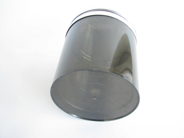 edgebrookhouse - Vintage Smoke Plastic Double Insulated Ice Bucket with Swivel Lid