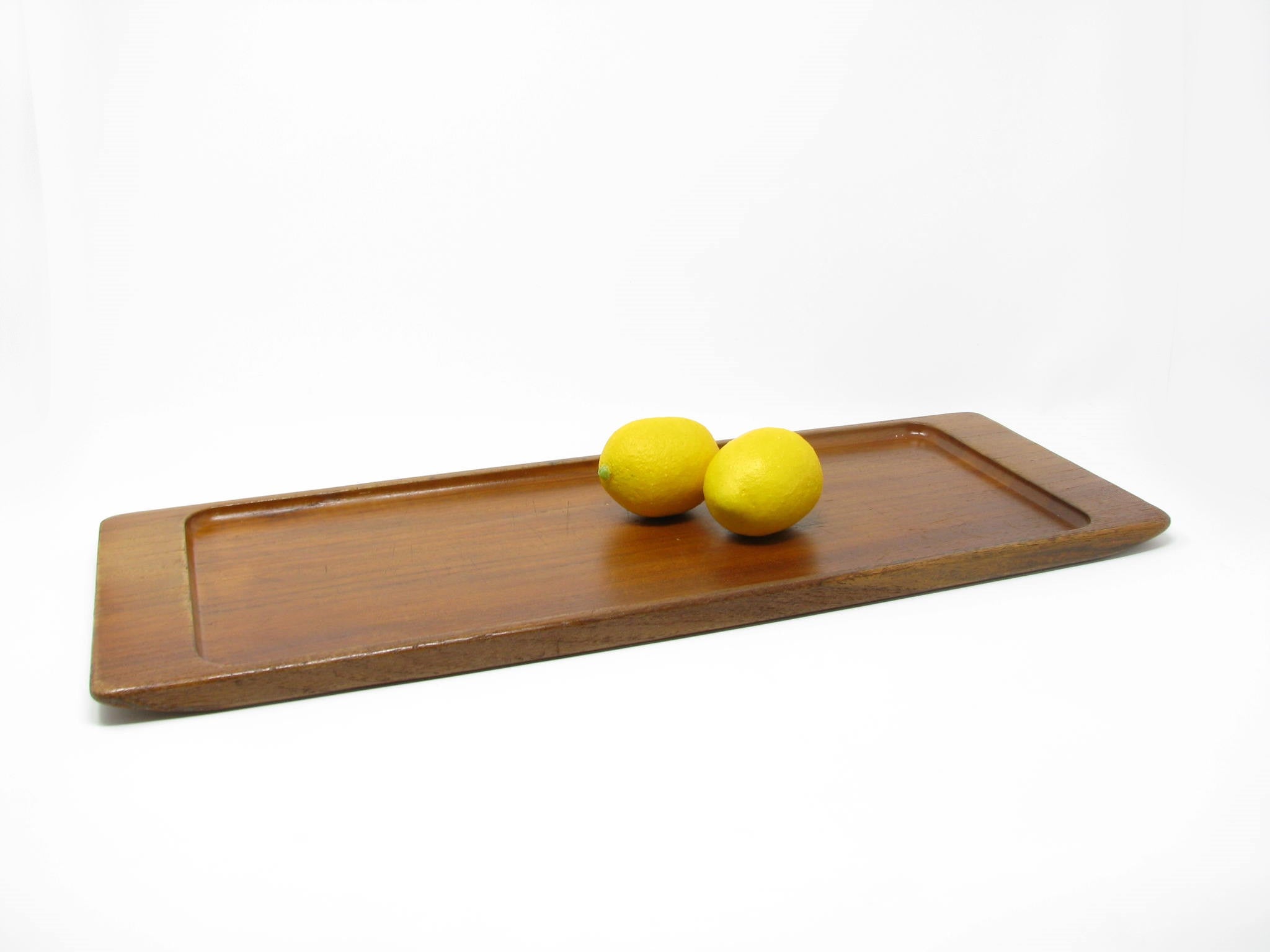 Vintage Sowe Konst Zusted Sweden Rectangular Teak Tray