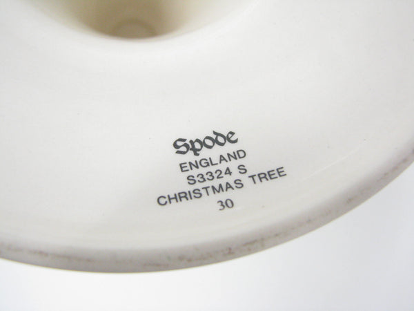 edgebrookhouse - Vintage Spode Christmas Tree Candleholders - Set of 3