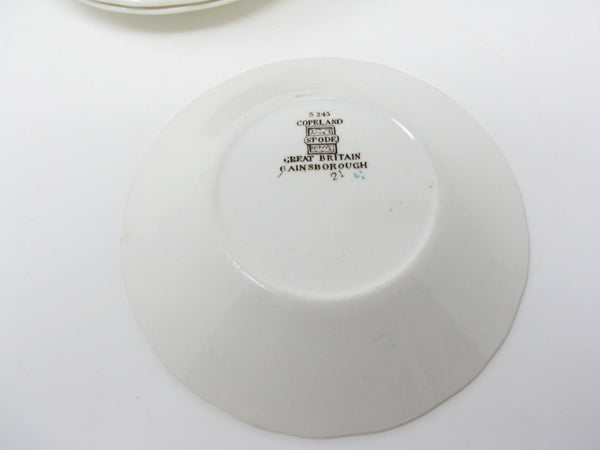 edgebrookhouse - Vintage Spode Gainsborough Earthenware Small Bowls with Floral Design - 8 Pieces