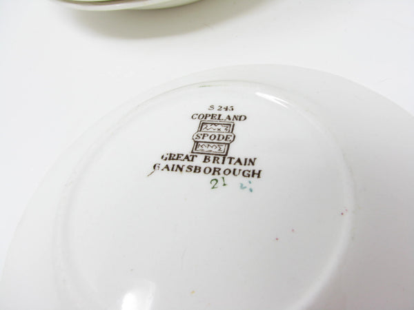 edgebrookhouse - Vintage Spode Gainsborough Earthenware Small Bowls with Floral Design - 8 Pieces