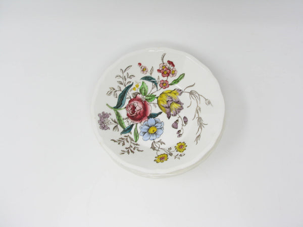 edgebrookhouse - Vintage Spode Gainsborough Earthenware Small Bowls with Floral Design - 8 Pieces