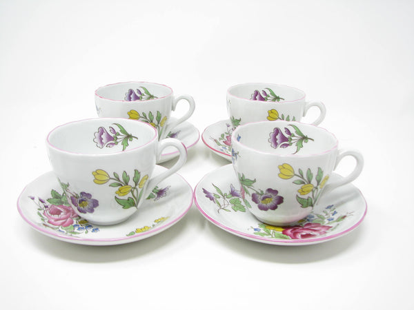 edgebrookhouse - Vintage Spode Marlborough Sprays Dinnerware Set with Floral Design - 4 Place Settings - 20 Pieces