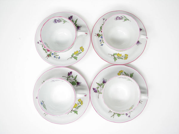 edgebrookhouse - Vintage Spode Marlborough Sprays Dinnerware Set with Floral Design - 4 Place Settings - 20 Pieces