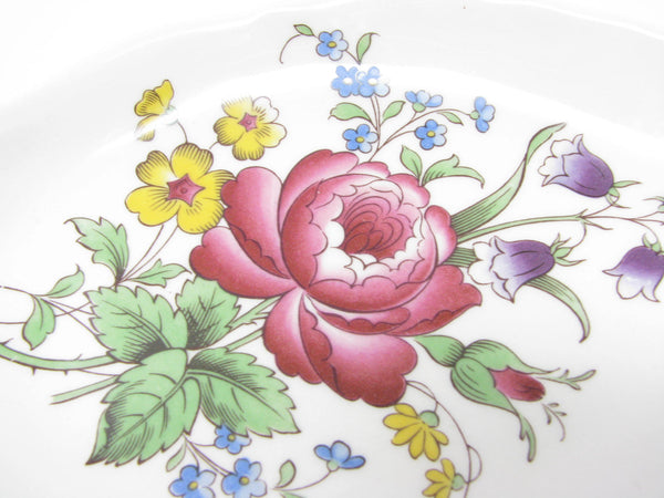 edgebrookhouse - Vintage Spode Marlborough Sprays Leaf Shaped Relish or Trinket Dish with Floral Design