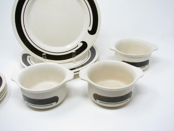 edgebrookhouse - Vintage 1970s Staffordshire Potteries Kiln Craft Dishes Made in England - 10 Pieces