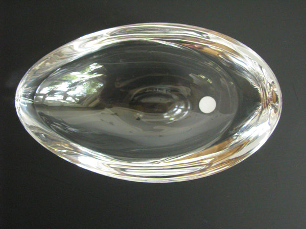 edgebrookhouse - Vintage Steuben Ted Muehling Seed Pod Crystal Clear Trinket Dish Made in Germany