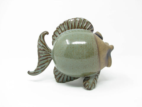 edgebrookhouse - Vintage Studio Art Pottery Fish Figurine with Open Mouth