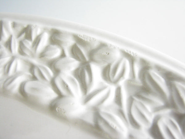 edgebrookhouse - Vintage Studio Nova Garden Harmony White Ceramic Platters or Chop Plates Made in Italy - a Pair