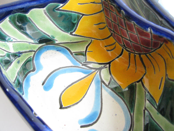 edgebrookhouse - Vintage Talavera Mexico Pottery Serving Dishes & Platter - 7 Pieces