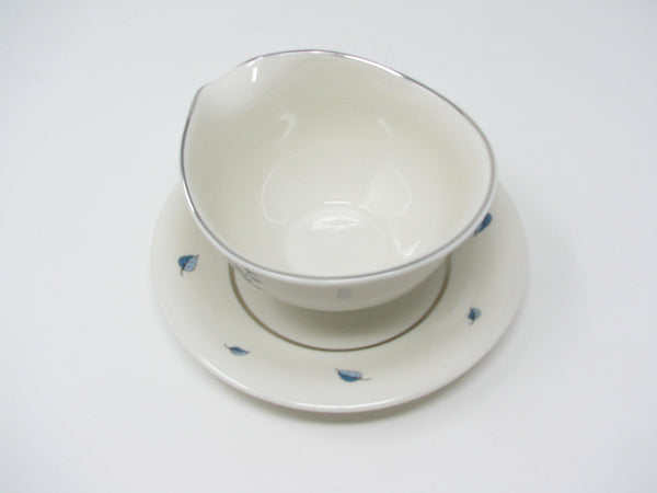 edgebrookhouse - Vintage Theodore Haviland Luanda Birchmere Gravy Boat with Attached Underplate