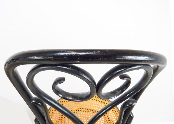 edgebrookhouse - Vintage Thonet Cafe Daum Style Bentwood Side Chairs by Salvatore Leone Italy - a Pair