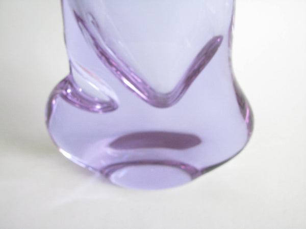 edgebrookhouse - Vintage Timo Sarpeneva Style Purple Art Glass Orchid Vase