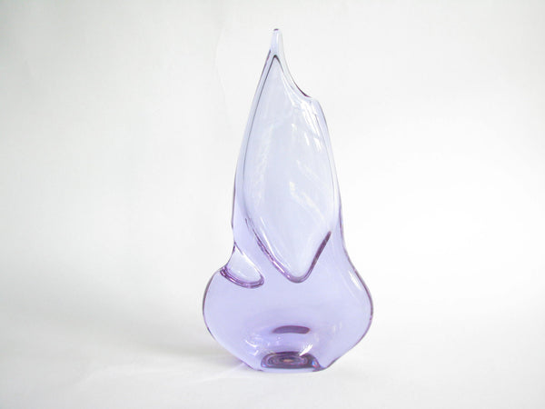 edgebrookhouse - Vintage Timo Sarpeneva Style Purple Art Glass Orchid Vase