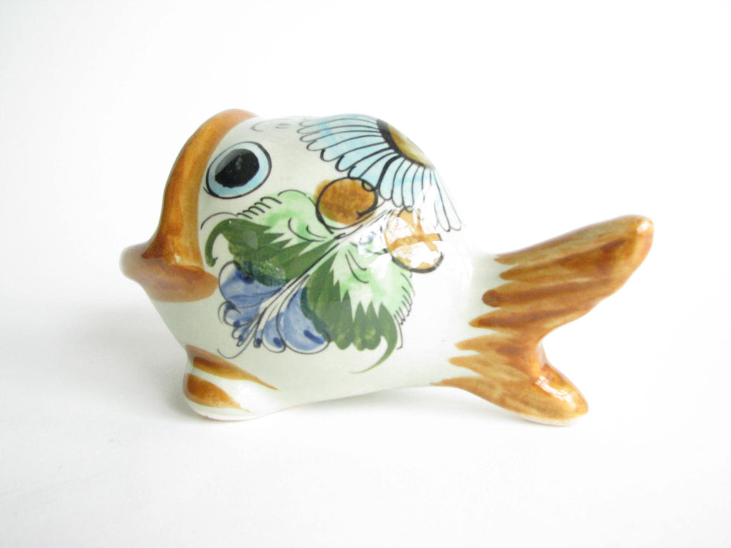 Vintage Tonala Mexico Hand-Painted Pottery Fish Catchall by CAT –  edgebrookhouse