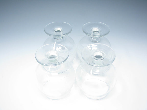 edgebrookhouse - Vintage Toscany Clipper Brandy Glass with Cut Ship Design - 4 Pieces