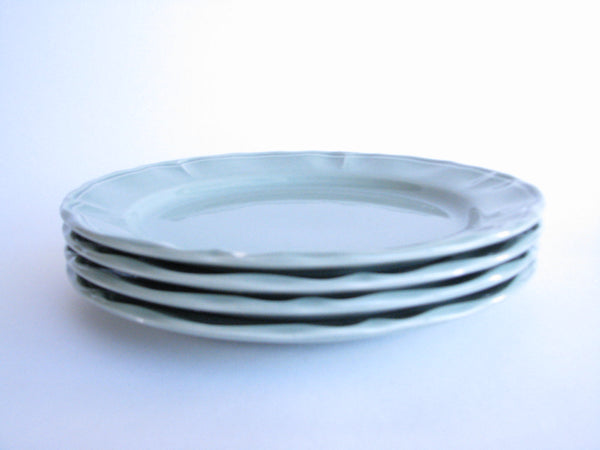 edgebrookhouse - Vintage Varages France Luberon Celadon Green Dinner Plates - Set of 4