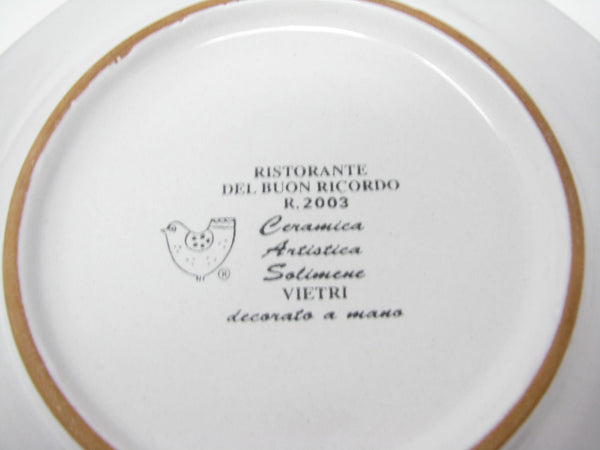 edgebrookhouse - Vintage Vietri Buon Ricordo Italian Restaurant Mix Match Luncheon or Salad Plates - 4 Pieces