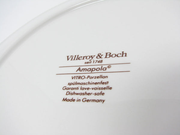 edgebrookhouse - Vintage Villeroy & Boch Amapola Chop Plate Platter with Orange Blue Poppy Design