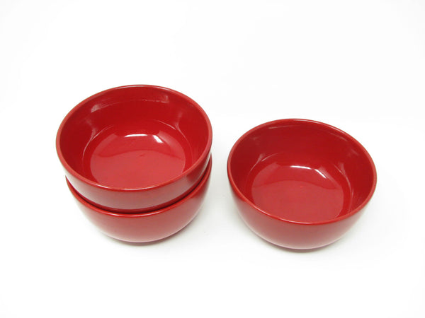 edgebrookhouse - Vintage Waechtersbach Germany Red Glazed Pottery Coupe Cereal Bowls - 3 Pieces