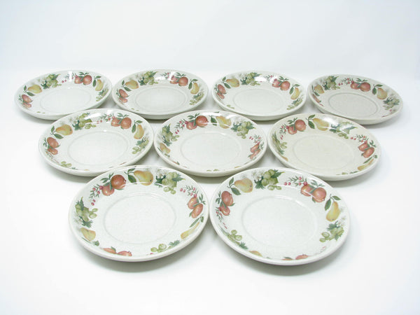 edgebrookhouse - Vintage Wedgwood Quince Earthenware Cups & Saucers with Fruit Design - 18 Pieces