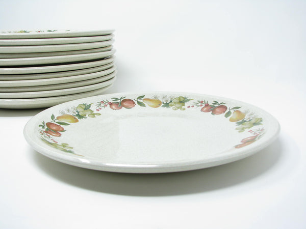edgebrookhouse - Vintage Wedgwood Quince Earthenware Dinner Plates with Fruit Design - 12 Pieces