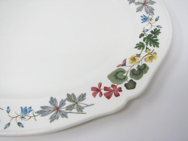 edgebrookhouse - Vintage Wedgwood Richmond Scalloped Platter with Leaves and Flowers