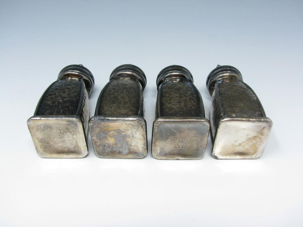 edgebrookhouse - Vintage Weidlich Brothers Mfg Pewter Salt & Pepper Shakers - 4 Pieces