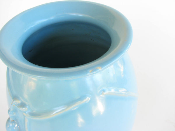 edgebrookhouse - Vintage Weller Pottery Darsie Blue Cord and Tassel Vase