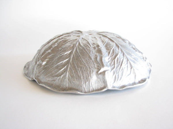 edgebrookhouse - Vintage Wilton Majolica Cabbage Shaped Metal Serving Bowl