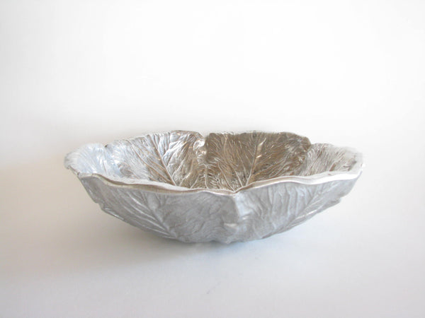 edgebrookhouse - Vintage Wilton Majolica Cabbage Shaped Metal Serving Bowl