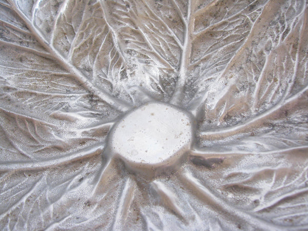 edgebrookhouse - Vintage Wilton Majolica Cabbage Shaped Metal Serving Bowl