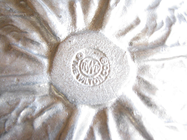 edgebrookhouse - Vintage Wilton Majolica Cabbage Shaped Metal Serving Bowl